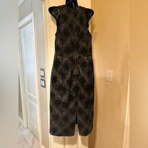 Banana Republic Elegant Black Wool Dress